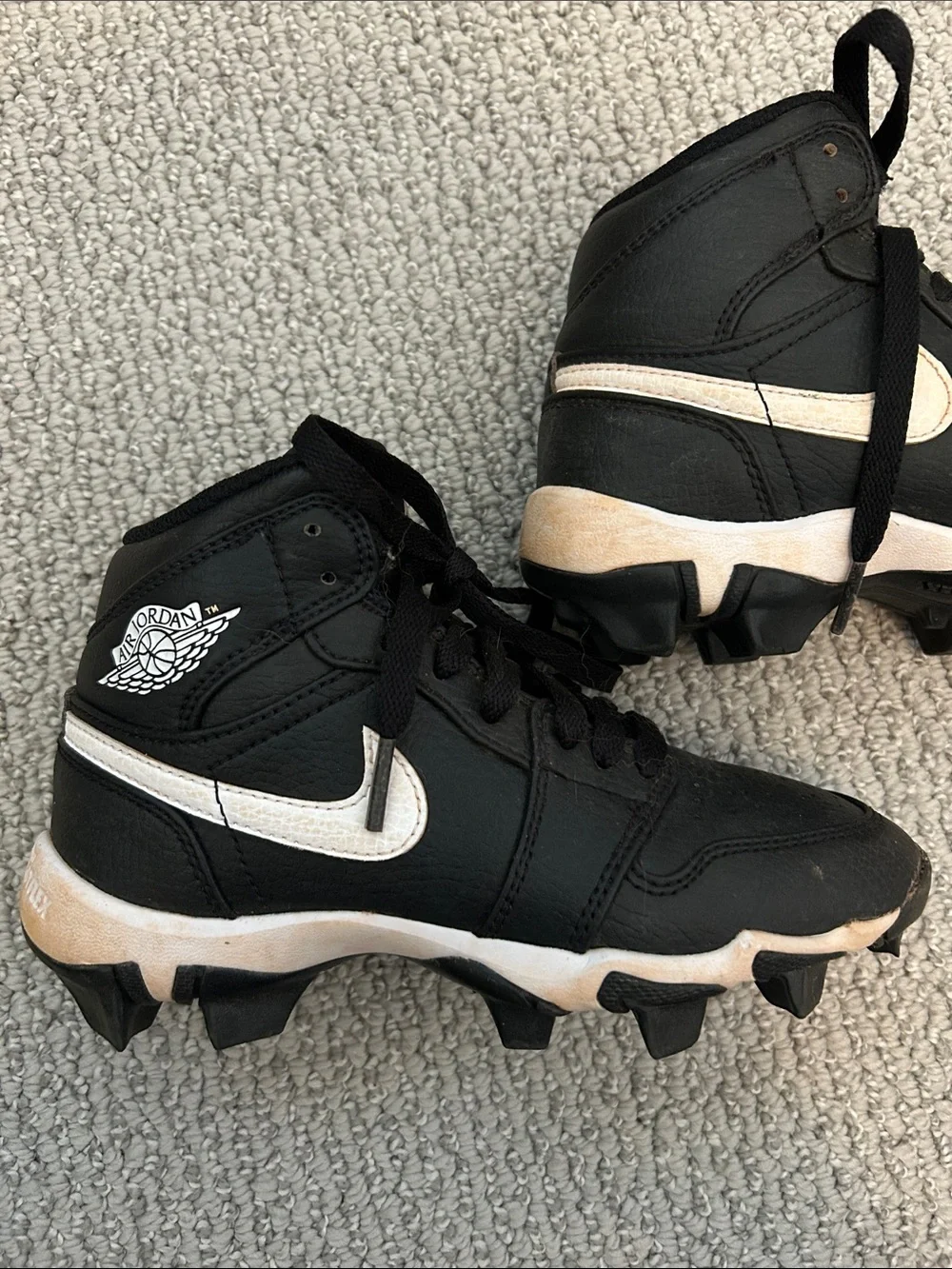 Nike Kids' Black and Rose Gold High-Top Sneakers